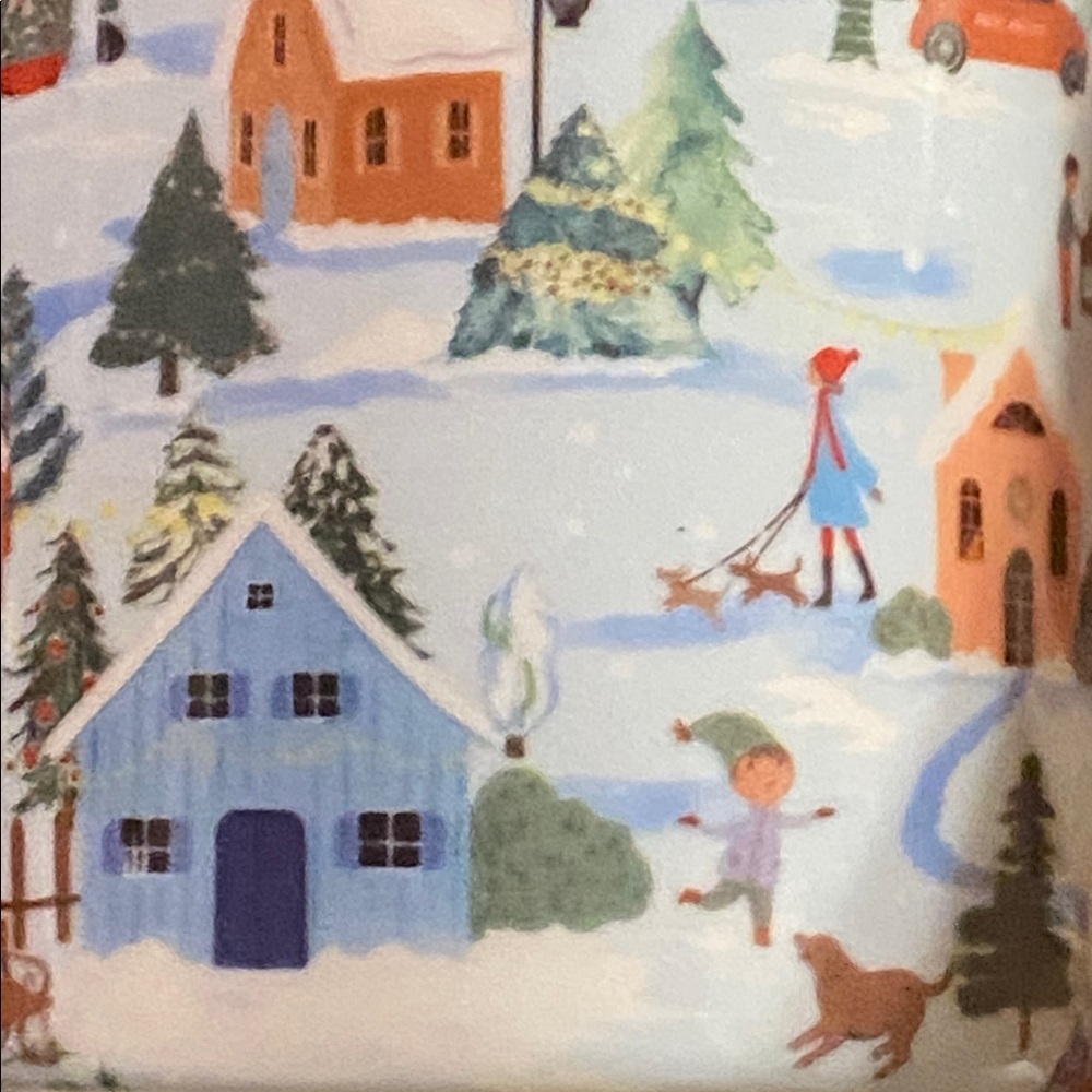 Monterey Bay Winter Village Themed Porcelain Mug